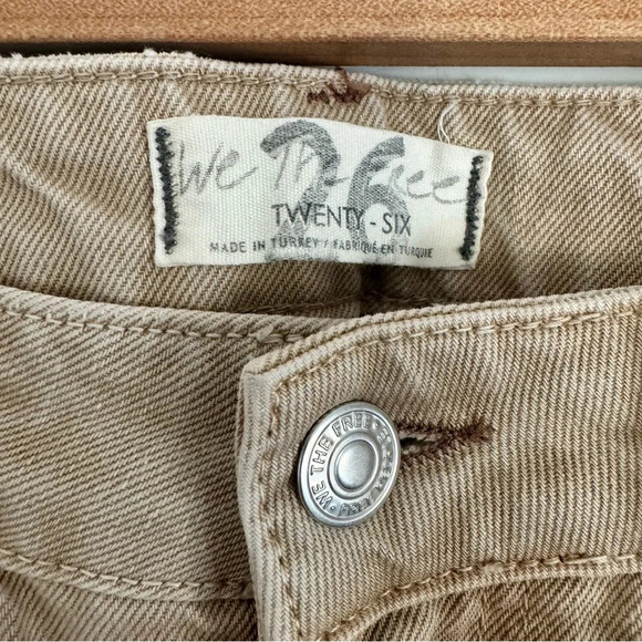 Free people We the Free denim in tan Size: 26 - Picture 3 of 3